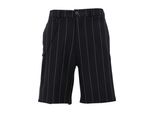 Sweatshorts 2Y Premium "2Y Premium 2Y Wide Pinstripe Shorts", Herren, Gr. S, Us-GrößEn, Blau, 70% Baumwolle, 27% Polyester, 3% Elasthan, Gestreift, Normal, Hosen Sweatshorts