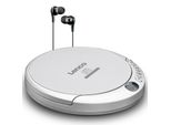 Lenco CD-201SI - Tragbarer CD-Player mit Anti-Schock - Hörbuchfunktion - Akku-Aufladefunktion - Silber