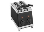 MILANTOAST-Toaster 2 Zangen SCHWARZ 220-240 V 50/60 Hz 1,37 kW