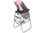 Puppenhochstuhl CHIC2000 "Konfetti", Rosa (Melange Grau, Rosa), PuppenmöBel, Kinderb:35Cm H:73Cm T:35Cm, Stahl, Mit Abnehmbarem Tablett, B:35Cm H:73Cm T:35Cm