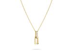 Kette Mit AnhäNger Liebeskind Berlin "Schmuck Edelstahl Halskette The Festive Mini Link Sparkle", Gold (Gelbgoldfarben, Kristallweiß), Halsketten, Damen, Edelstahl, L: 45 B: 2Mm, Mit Zirkonia (Synth.), B:2Mm