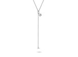 Y-Kette Liebeskind Berlin "Schmuck Geschenk Edelstahl Halskette The Love Bond", Silber (Silberfarben), Halsketten, Damen, Edelstahl, L: 43 B: 2Mm, B:2Mm