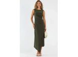 Raffiniertes A-Linien-Midi-Kleid
