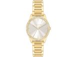 Quarzuhr Tamaris "TT-0045-MQ", Gold (Goldfarben), Armbanduhren, Damen, Quarzuhr, Armbanduhr, Damenuhr, Edelstahlarmband, Analog, Zirkonia (Synth.)