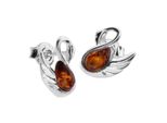 Paar Ohrstecker OSTSEE-SCHMUCK "Ostsee-Schmuck Ohrstecker Schwan Ohrstecker Schwan", Weiß, Ohrringe, Damen, 11 X 10Mm, Silber 925 (Sterlingsilber)