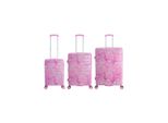 Koffer Saxoline "Splash", Gr. B/H/T: 51Cm X 77Cm X 32Cm, Pink, Bedruckt, Koffer, Aus Robustem Abs/Pc-Material