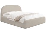Polsterbett Puro Mit Bettkasten, Beige Boucle 120 X 200 Cm – Mit Metall-Lattenrost