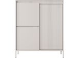 Highboard Cindy Beige 104/123/40 Cm