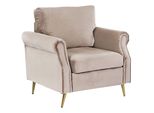 Sessel Samtstoff Beige Vietas
