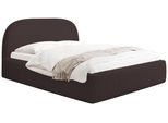 Polsterbett Puro Mit Bettkasten, Braun Boucle 140 X 200 Cm – Mit Metall-Lattenrost