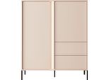 Highboard Donna In Beige 103/123/40 Cm