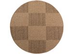 Teppich Outdoor Arlberg In Beige, In Jute-Optik, Aus Polypropylen, Ø 200 Cm