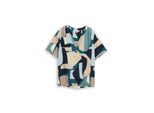 Tom Tailor Damen Bluse Mit Muster, GrüN, Gemustert, Gr. 38