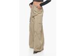 Weite Cargohose PARACHUTE in Beige