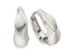 Paar Creolen Firetti "Schmuck, Geschenk, Creolen Silber Rhodiniert", Silber (Silberfarben), Ohrringe, Damen, 13,5Mm, Silber 925 (Sterlingsilber)