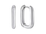 Paar Creolen Firetti "Schmuck Geschenk Silber 925 Oval", Silber (Silberfarben), Ohrringe, Damen, 15Mm, Silber 925 (Sterlingsilber)