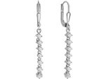 Paar OhrhäNger Firetti "Schmuck Geschenk Silber 925 Ohrschmuck Ohrringe", Silber (Silberfarben, Kristallweiß, Kristallweiß), Ohrringe, Damen, Silber 925 (Sterlingsilber), Mit Zirkonia (Synth.)