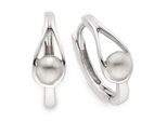 Paar Creolen Firetti "Schmuck, Geschenk, Creolen Silber Rhodiniert", Silberfarben, Ohrringe, Damen, 14Mm, Silber 925 (Sterlingsilber)
