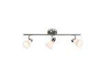 Brilliant Lampe Kensington Spotrohr 3Flg Chrom/Weiß 3X QT14, G9, 28W, Geeignet FüR Stiftsockellampen (Nicht Enthalten) Ip-Schutzart: 44 - SpritzwassergeschüTzt
