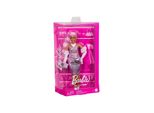 Mattel HYV25 - Barbie - Deluxe Style - Puppe Mit Violettem Metallic-Outfit, Samthandschuhen Und Acceessoires