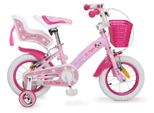 Byox Kinderfahrrad 12 Zoll Puppy, Stützräder, Frontkorb, Puppensitz ab 3 Jahre