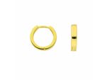 Paar Creolen Adelia´S "11,6 Mm ⌀ Creolen Ohrringe 925 Silber Vergoldet – Goldohrringe", Gold, Ohrringe, Damen, Damen, Silber 925 (Sterlingsilber), Goldohrringe