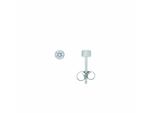 Paar OhrhäNger Adelia´S "Ohrstecker Ohrringe Edelstahl Mit Zirkonia – Edelstahlohrringe", Silber, Ohrringe, Damen, Damen, Edelstahl, Edelstahlohrringe