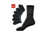 Tennissocken Go In, Damen, Gr. 47-50, Schwarz, Materialmix, Uni, Elastisch, Socken Tennissocken, Mit Geripptem Schaft