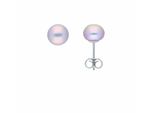 Paar Ohrstecker Adelia´S "Perlen Ohrstecker Ohrringe 925 Silber – Silberohrringe Perle", Rosa (Silber), Ohrringe, Damen, Damen, Silber 925 (Sterlingsilber), Silberohrringe Perle