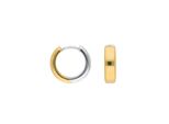 Paar Creolen Adelia´S "14 Mm ⌀ Creolen Ohrringe 925 Silber Vergoldet – Goldohrringe", Gold, Ohrringe, Damen, Damen, Silber 925 (Sterlingsilber), Goldohrringe
