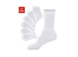 Tennissocken Go In, Damen, Gr. 47-50, Weiß, Materialmix, Uni, Elastisch, Socken Tennissocken, Mit Geripptem Schaft