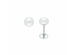 Paar Ohrstecker Adelia´S "Perlen Ohrstecker Ohrringe 925 Silber – Silberohrringe Perle", Silber, Ohrringe, Damen, Damen, Silber 925 (Sterlingsilber), Silberohrringe Perle
