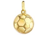 KettenanhäNger Firetti "Schmuck Geschenk Gold 375 Halsschmuck AnhäNger Halskette FußBall", Gold (Gelbgoldfarben), SchmuckanhäNger, Herren, Gelbgold 375, 1,15 G, KettenanhäNger