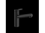 KWC Hebelmischer FIT Schwenkauslauf A215, Matt Black,125571 125571