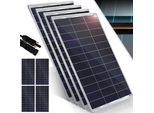 KESSER® Solarpanel Monokristallin Solarmodul Solarpanel - 18 V für 12 V Batterien, Photovoltaik - Solarzelle Solaranlage PV-Anlage Solar für Wohnwagen, Camping, Balkon, Gartenhäuser