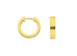 Paar Creolen Adelia´S "13,8 Mm ⌀ Creolen Ohrringe 925 Silber Vergoldet – Goldohrringe", Gold, Ohrringe, Damen, Damen, Silber 925 (Sterlingsilber), Goldohrringe