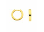 Paar Creolen Adelia´S "12,8 Mm ⌀ Creolen Ohrringe 925 Silber Vergoldet – Goldohrringe", Gold, Ohrringe, Damen, Damen, Silber 925 (Sterlingsilber), Goldohrringe