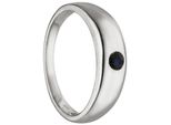 KettenanhäNger Jobo "AnhäNger Taufring", Silber (Silber 925), SchmuckanhäNger, Damen, Silber 925 (Sterlingsilber), KettenanhäNger, 925 Silber Mit Safir