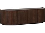 Sideboard Woood "Sense", Braun (Walnuss), B:160Cm H:50Cm T:46Cm, Holz Teilmassiv, Sideboards, Sideboard, Kommode Aus Mangoholz, Breite 160 Cm