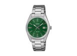 Quarzuhr, Edelstahlfarben, GrüN, Casio Timeless Collection, Armbanduhren, Herren, Quarzuhr, Armbanduhr, Damenuhr, Herrenuhr, Edelstahlarmband, Analog, Tag
