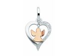 Kette Mit AnhäNger Adelia´S "Schmuckset - Set Mit Halskette 925 Silber AnhäNger Mit Zirkonia", Silber, Halsketten, Damen, Silber 925 (Sterlingsilber), Schmuckset - Set Mit Halskette