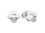 Paar Ohrstecker "Schmuck Geschenk Silberohrringe", Silberfarben, Kristallweiß, Kristallweiß, Aniston Jewelry & Watches, Ohrringe, Damen, 10,9Mm, Silber 925 (Sterlingsilber), Mit Zirkonia (Synth.)