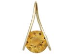 KettenanhäNger Jobo "AnhäNger Mit Citrin", Gelb (Gelbgold 375), SchmuckanhäNger, Damen, Gelbgold 375, KettenanhäNger, 375 Gold