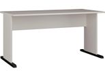 Schreibtisch Forte "Tempra", Sand, B:108Cm H:72Cm T:72Cm, Tische, Schreibtisch, Breite 108 Cm