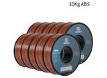 3D-Drucker-Filament - ABS+ 1,75 mm - 10 kg - Vakuumverpackt - Für FDM 3D-Drucker - Braun