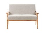 Sofa 2-Sitzer Hellbraun/Grau Esrum