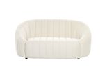 2-SITZER-SOFA Samtstoff Cremeweiß Malung