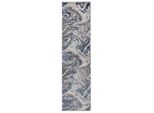 Teppich Ouse, Abstrakt, Blau-Grau, 60 X 230 Cm