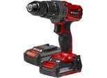 Power X-Change Akku-Schlagbohrschrauber TE-CD 18/2 Li-I +64, 18Volt Rot/Schwarz, 2X Li-Ionen Akku 2,0Ah, Koffer + Bit-Bohrer-Set