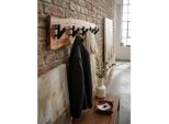 Wandgarderobe Akazie Massivholz Metall Modern 60X17X9 Cm